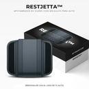 RestJetta™ - Reposabrazos de cuero con compartimento de almacenamiento para automóvil [PERSONALÍZALO CON EL LOGOTIPO DE TU COCHE]