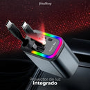 Cargador Turbo 4 en 1 para Auto con Cables Retráctiles y Proyector Galáctico - Jetta ChargeLux™ [STOCK LIMITADO]