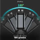 Cargador Turbo 4 en 1 para Auto con Cables Retráctiles y Proyector Galáctico - Jetta ChargeLux™ [STOCK LIMITADO]